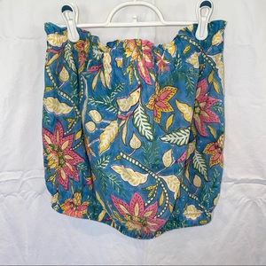StarkX tube top with elastic waist in an adorable floral pattern